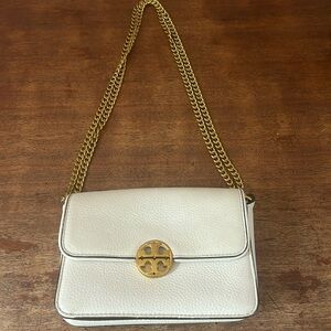 Tory Burch cream purse